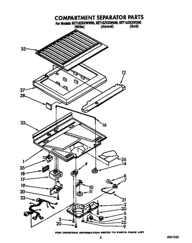 Compartment separator