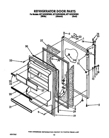 Refrigerator door