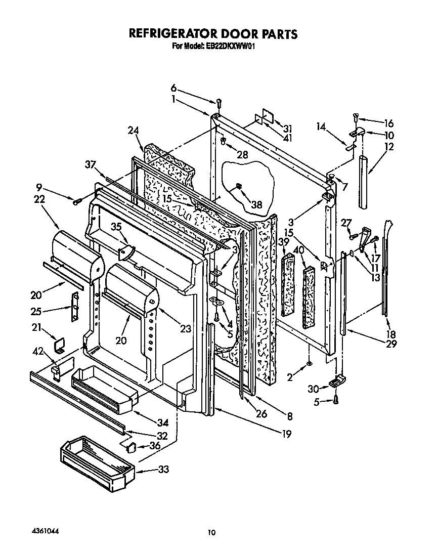 Refrigerator door