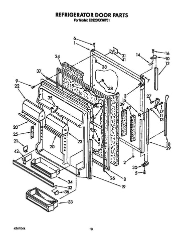 Refrigerator door