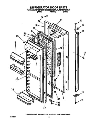 Refrigerator door