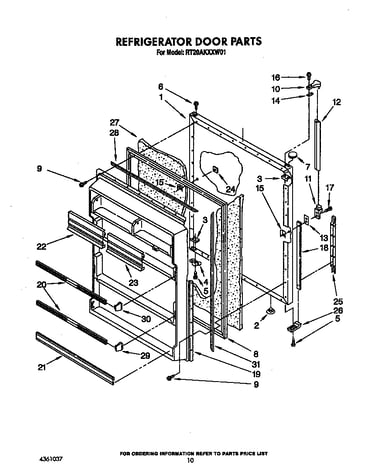 Refrigerator door