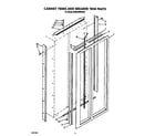 KitchenAid KSSS48MWX00 cabinet trims and breaker trim diagram