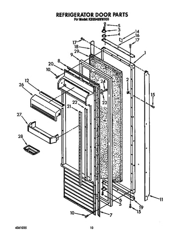 Refrigerator door