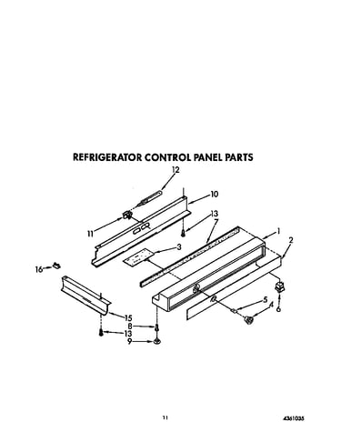 Refrigerator control panel