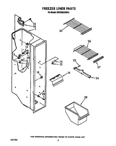 Freezer liner