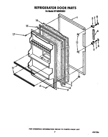 Refrigerator door