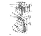 Whirlpool ET12LKYXW00 door diagram