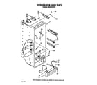 Whirlpool 3ED25DQXVW01 refrigerator liner diagram