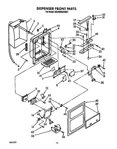 Dispenser front