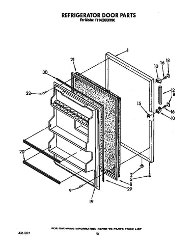 Refrigerator door