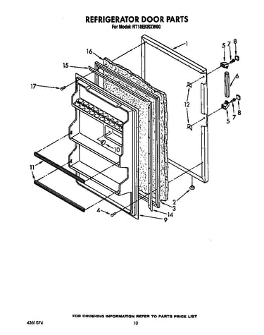 Refrigerator door