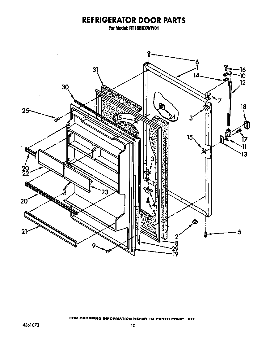 Refrigerator door