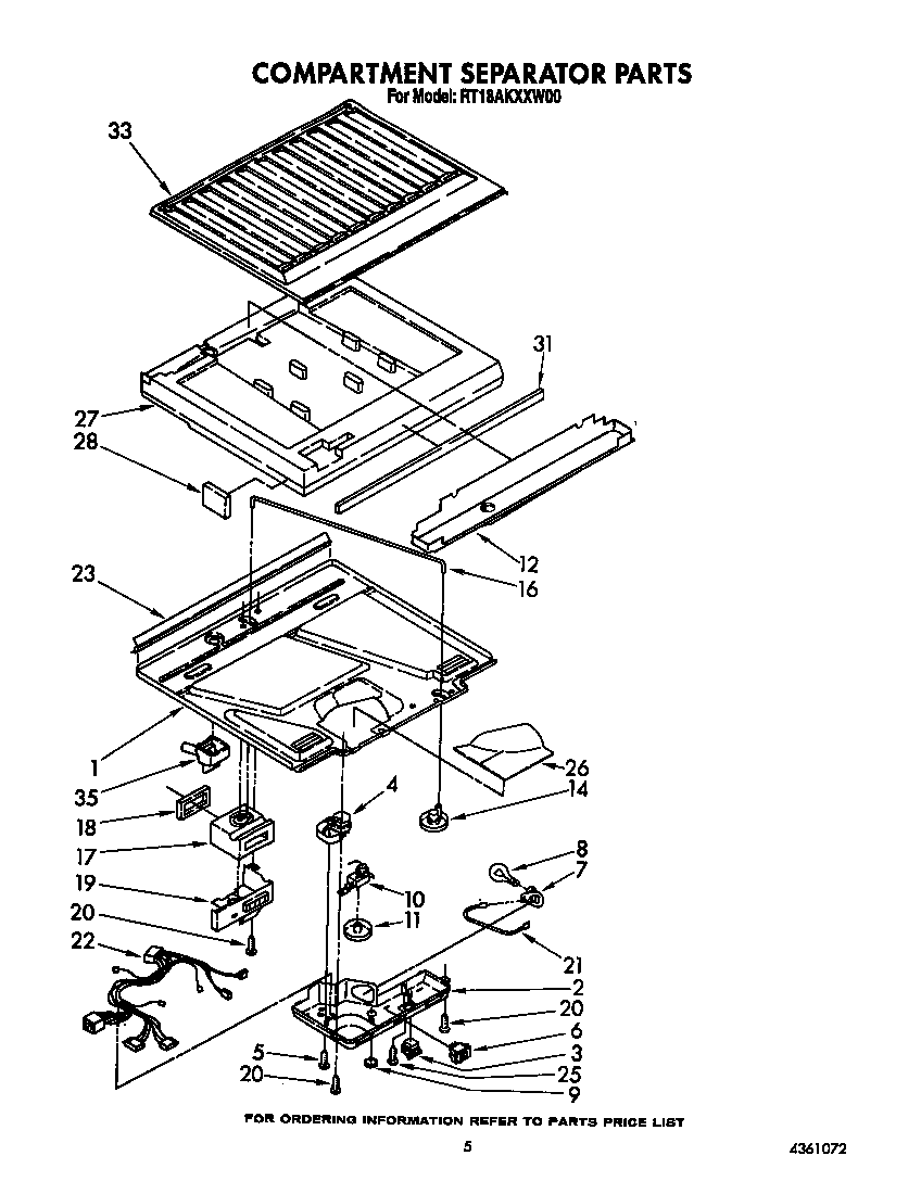 Compartment separator
