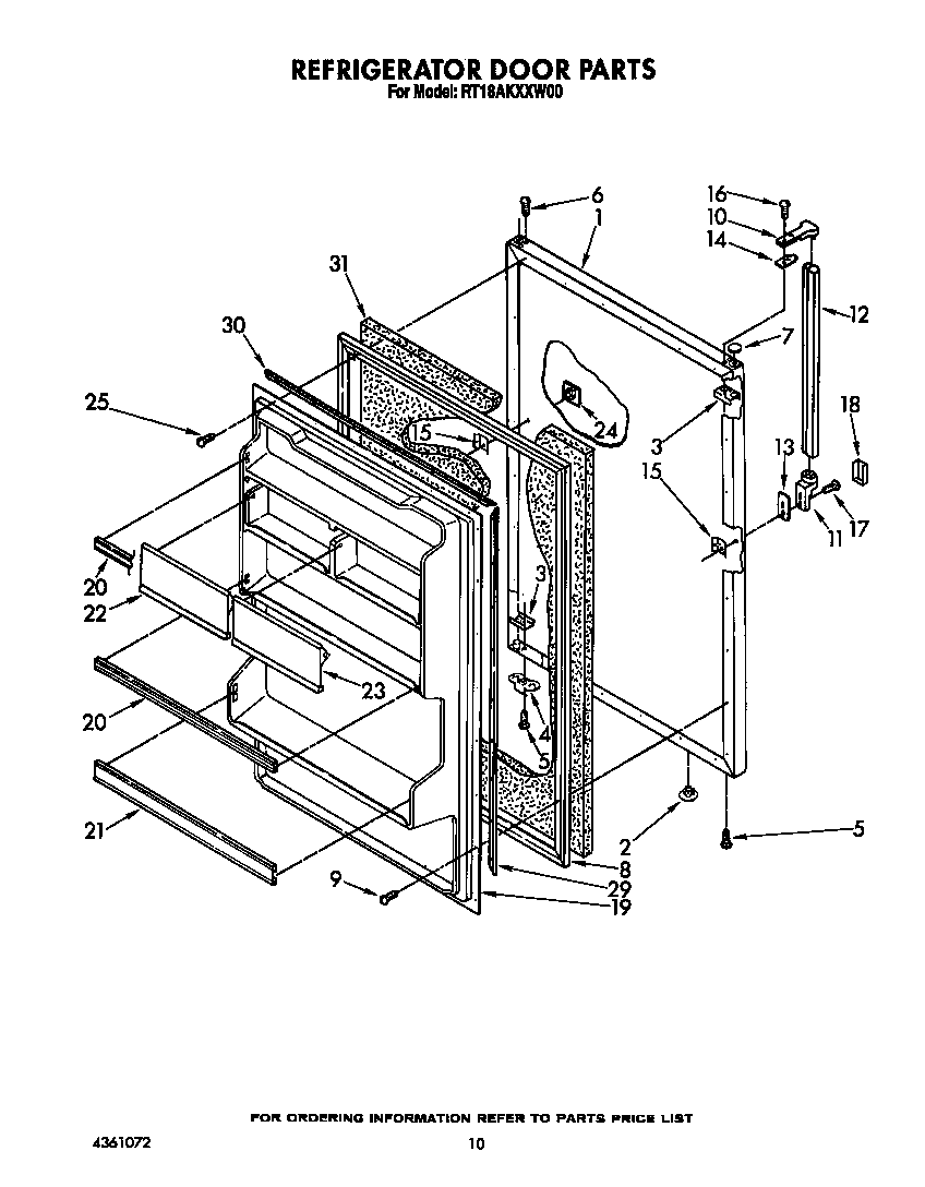 Refrigerator door