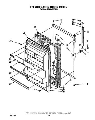 Refrigerator door