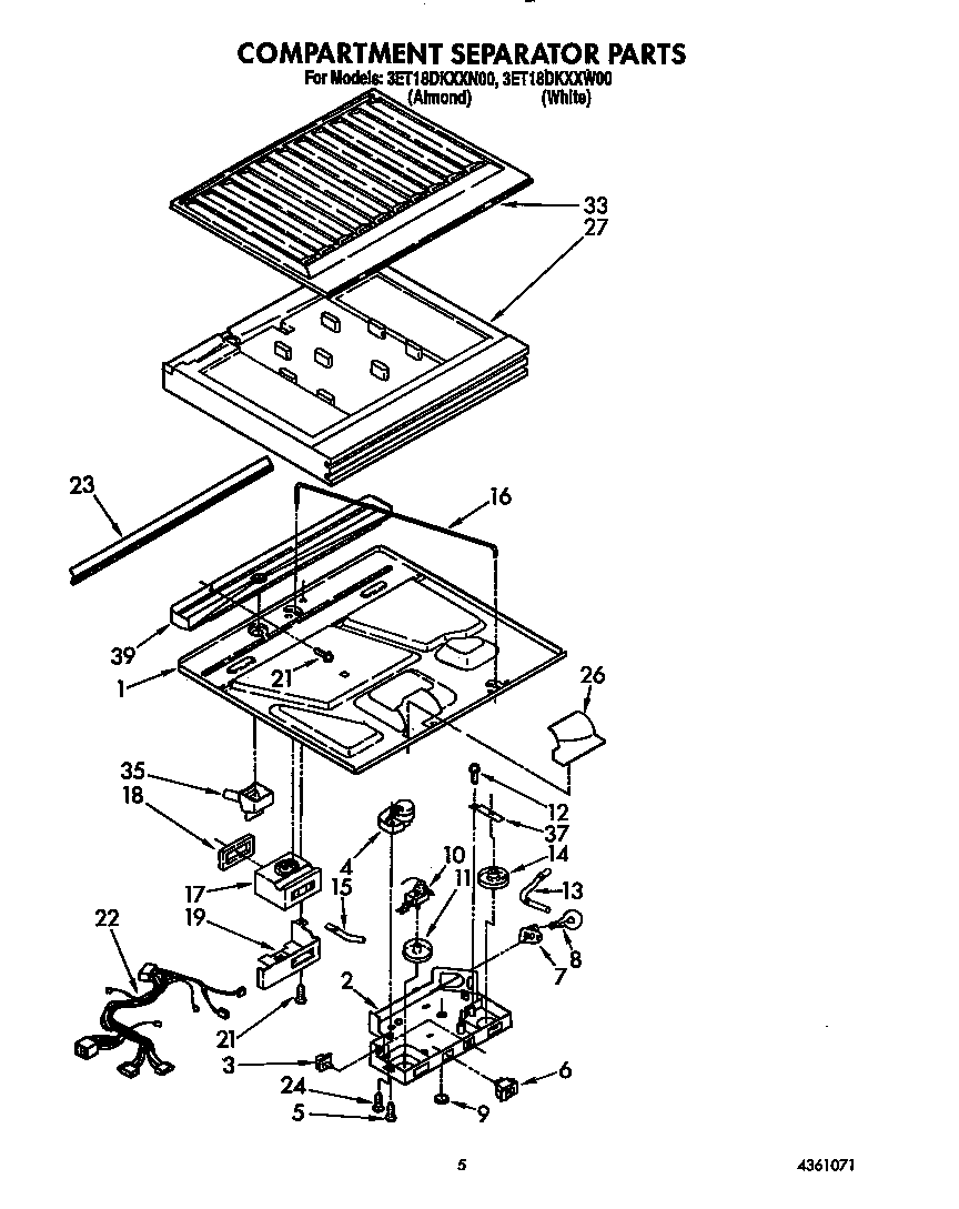 Compartment separator
