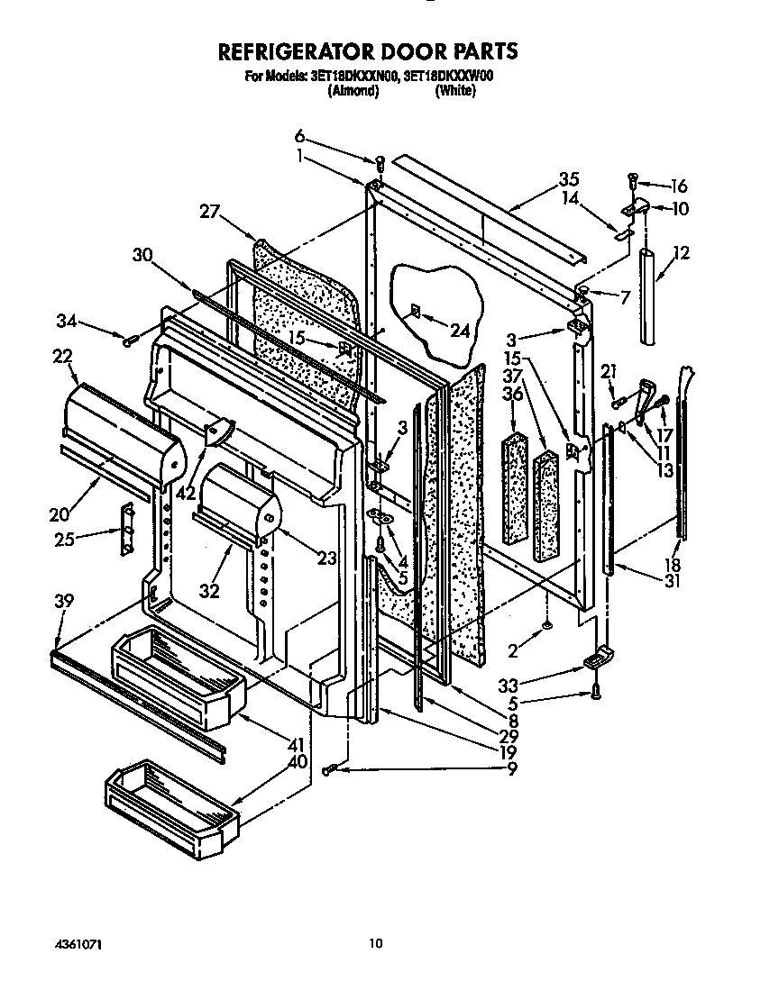 Refrigerator door