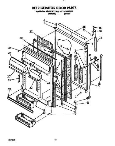 Refrigerator door