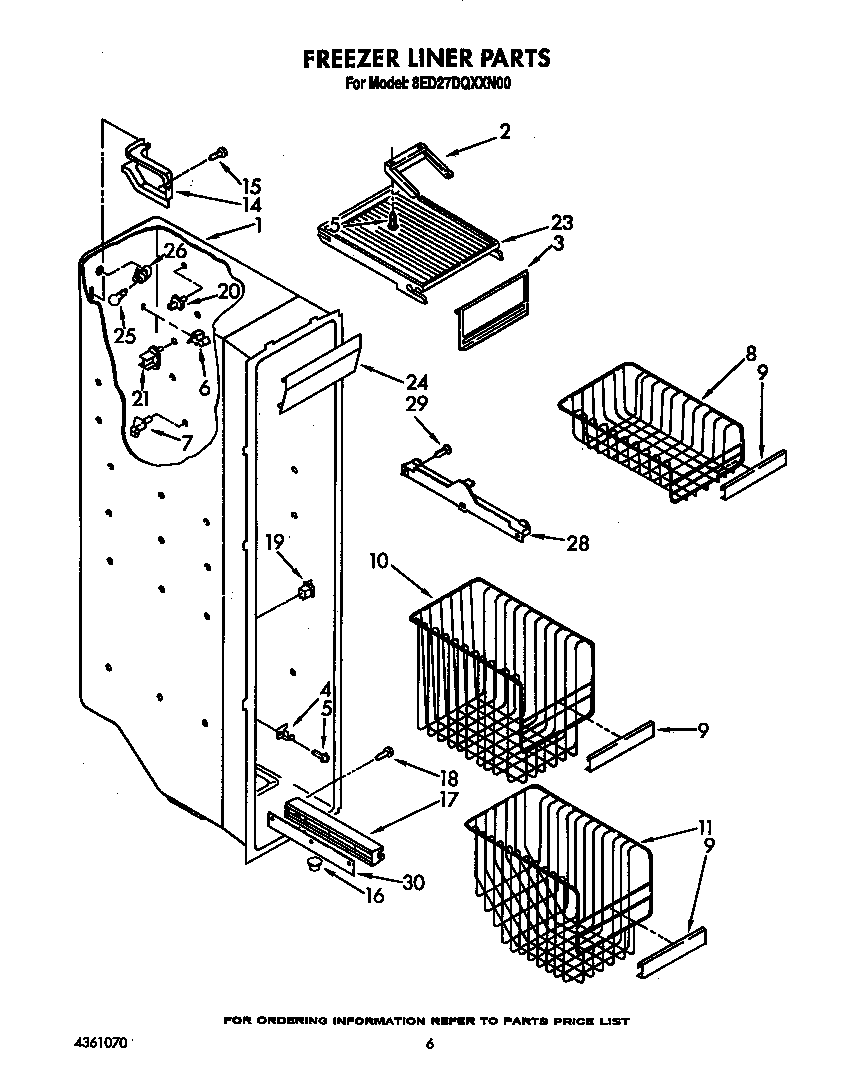 Freezer liner