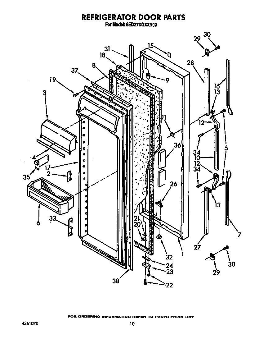 Refrigerator door