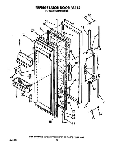 Refrigerator door