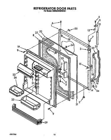 Refrigerator door