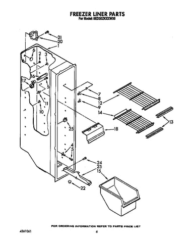 Freezer liner