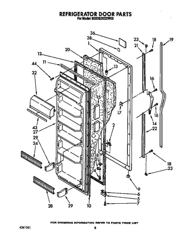 Refrigerator door