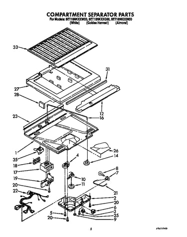 Compartment separator
