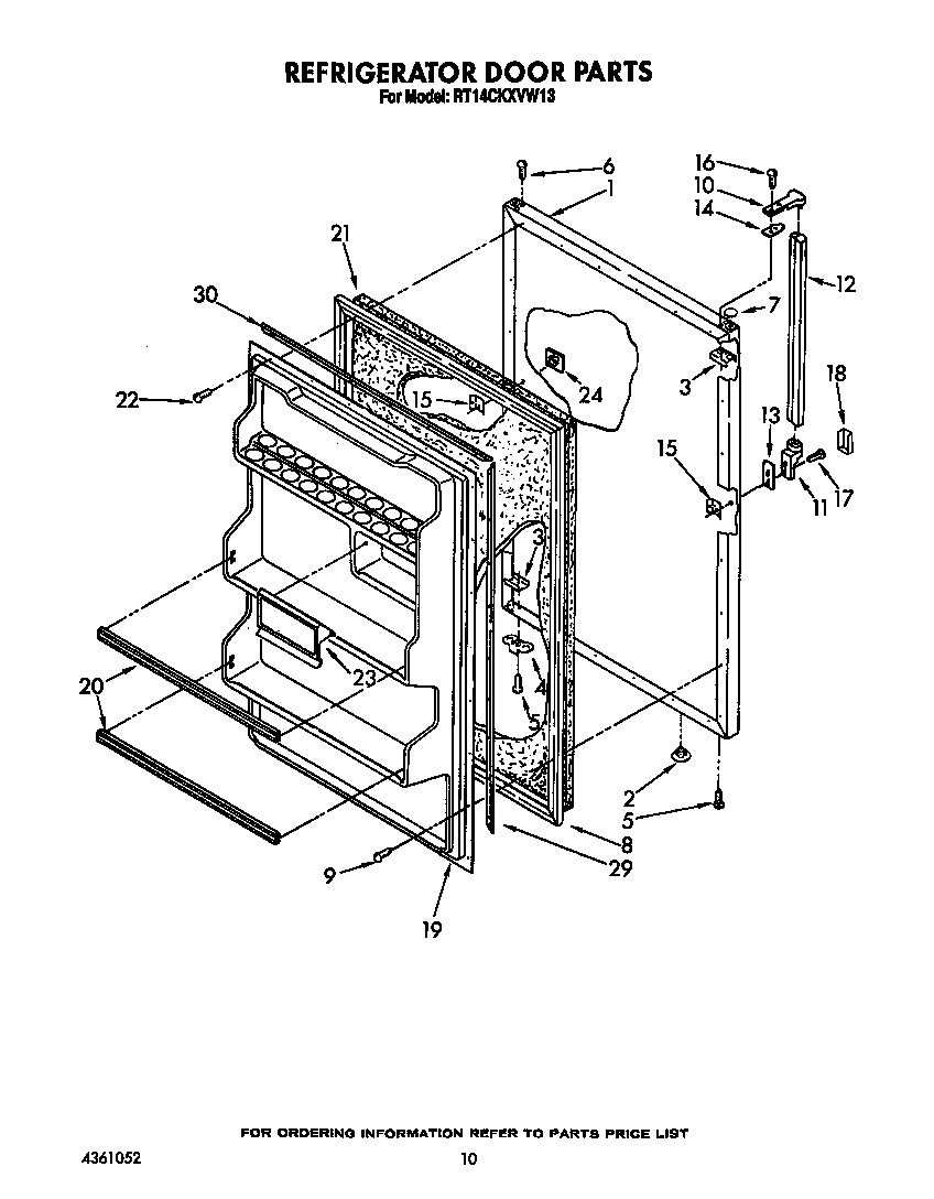 Refrigerator door