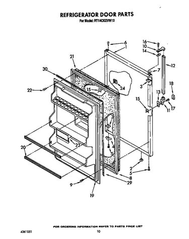 Refrigerator door