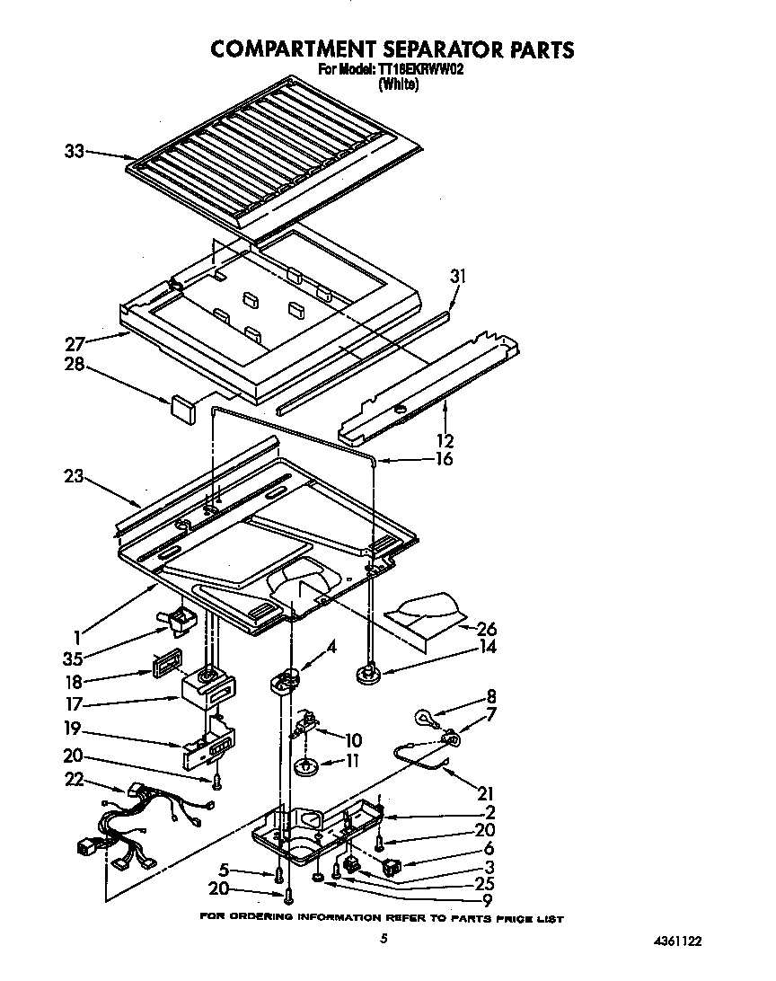 Compartment separator