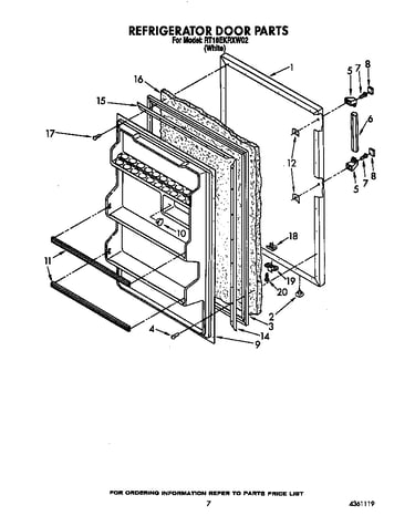 Refrigerator door