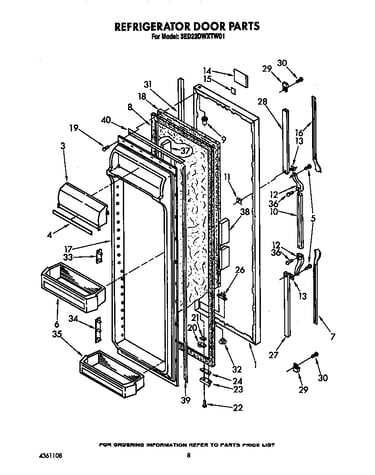 Refrigerator door