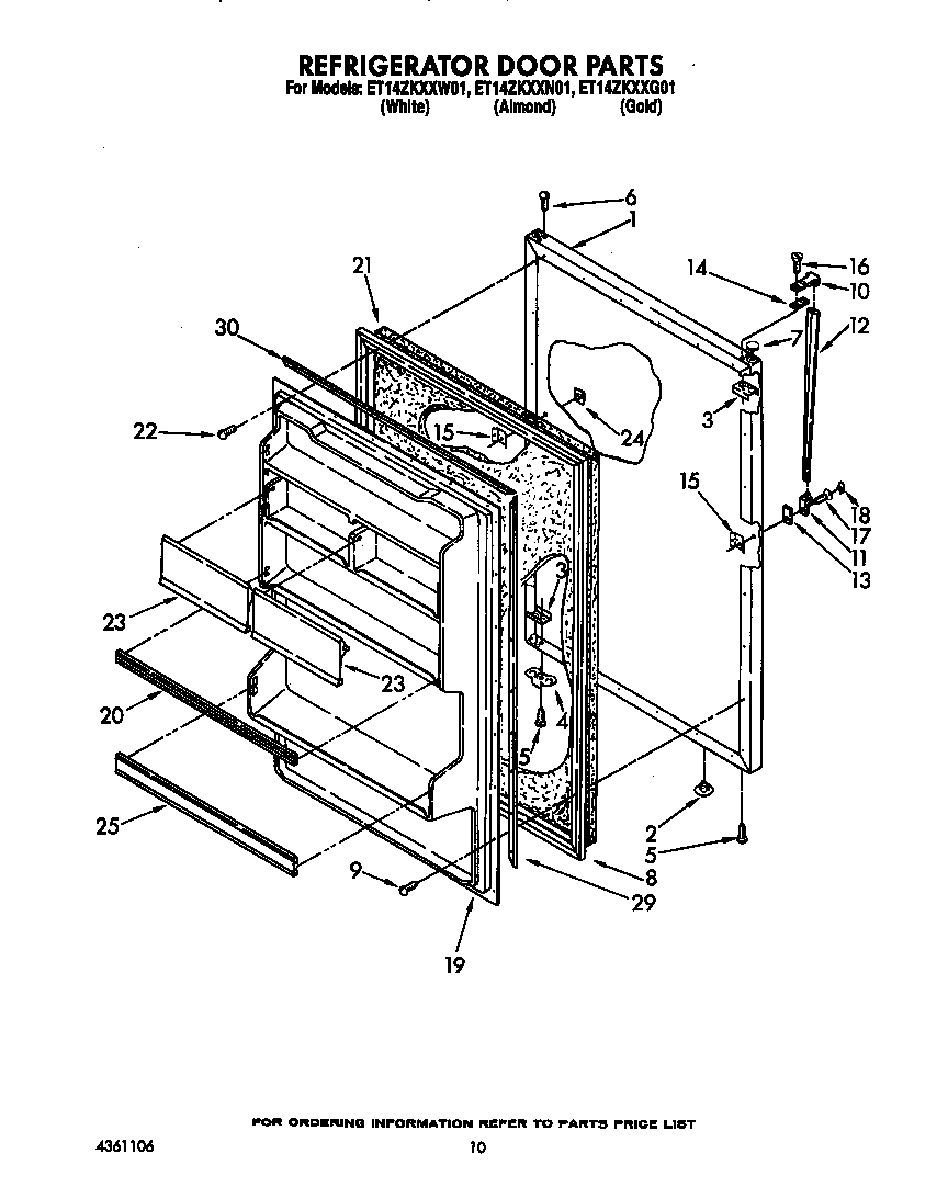 Refrigerator door