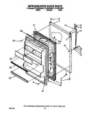 Refrigerator door
