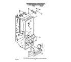 Whirlpool 8ED22PWXXW00 refrigerator liner diagram