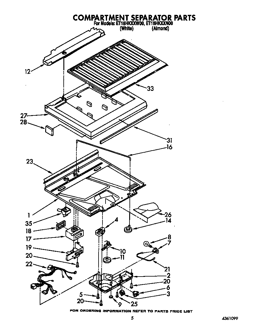Compartment separator
