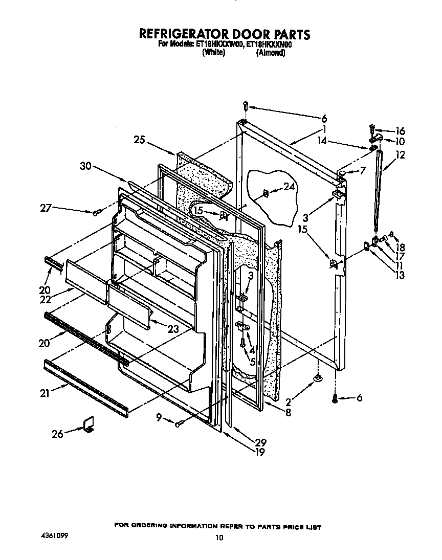 Refrigerator door