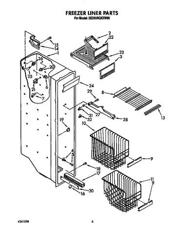 Freezer liner
