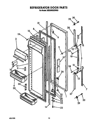 Refrigerator door
