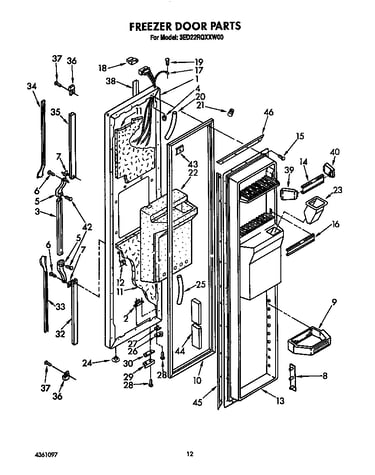 Freezer door