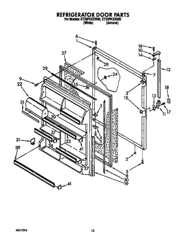 Refrigerator door