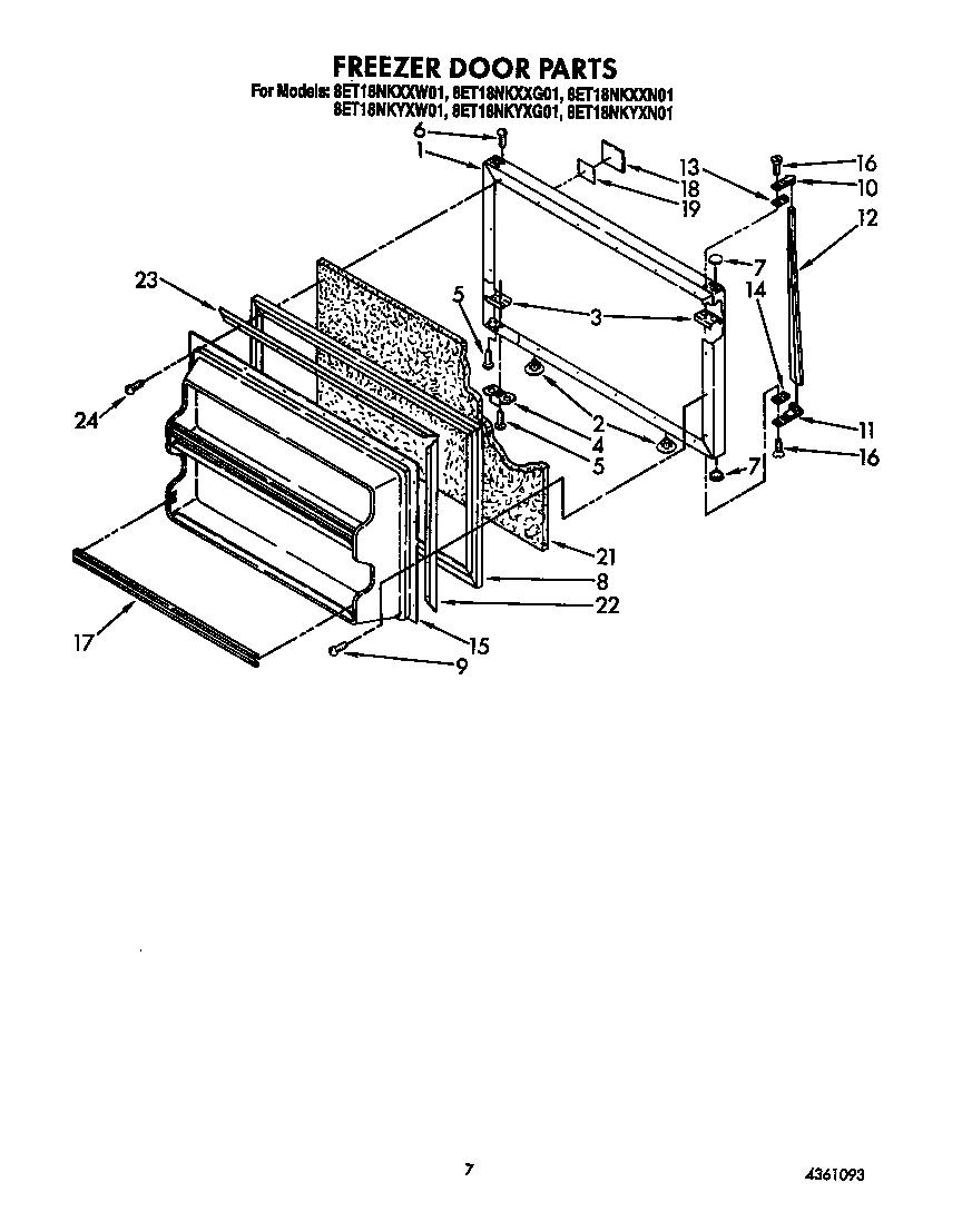 FREEZER DOOR