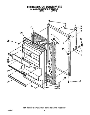 Refrigerator door