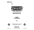 Roper RT18AKXXW01 front cover diagram