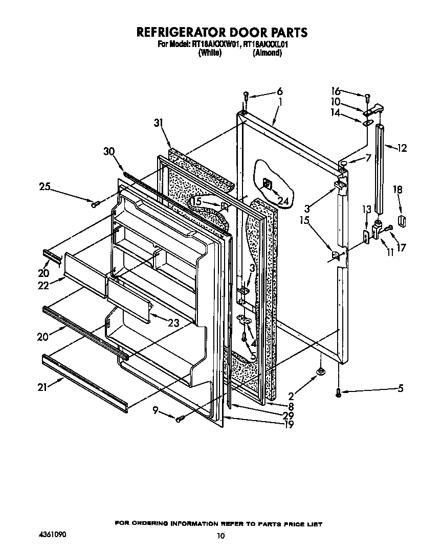 Refrigerator door