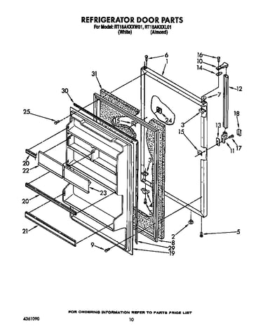 Refrigerator door