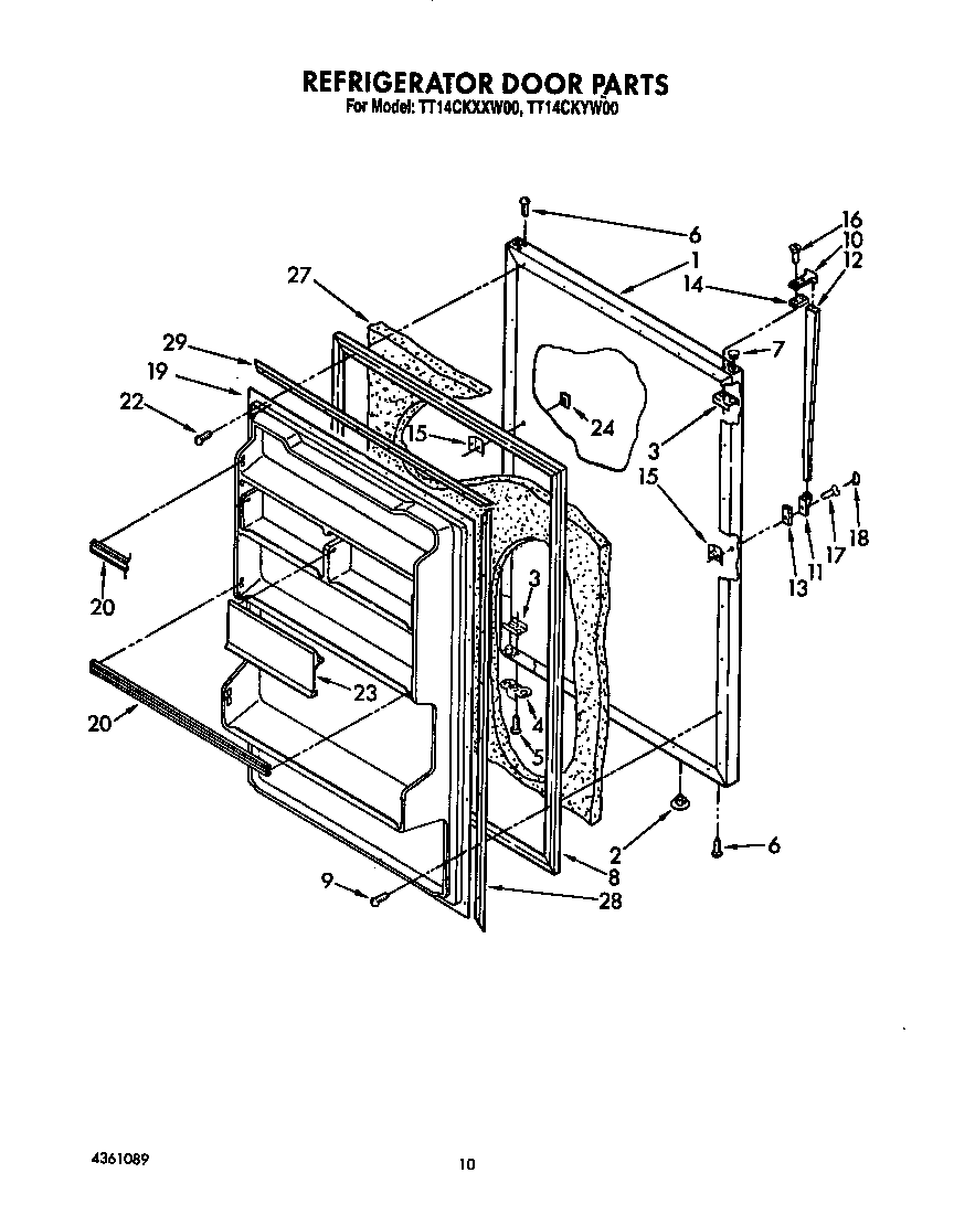 Refrigerator door